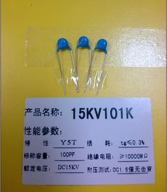 Alta tensione del condensatore ceramico della resistenza 100pf del film del carbonio di Y5T 15KV101K 15KV