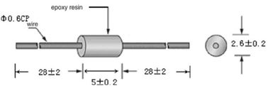 Termistore di plastica di temperatura di misura NTC di temperatura del diodo del pacchetto MF54