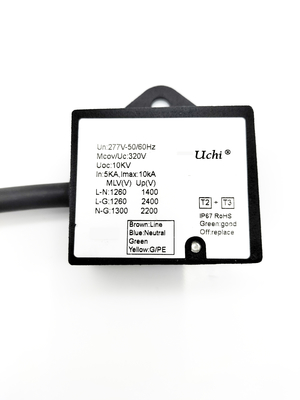 Tipo di IP67 320VAC - 2 tipo 3 protettore di impulso di SPD per la luce del LED
