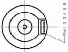 9V-16V 36 mm OD senza spazzole motore a 4 poli