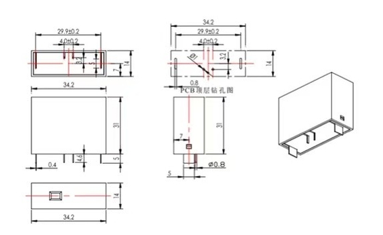 Segnalazione a distanza IT Fuso termico Varistor ossido di metallo TFMOV 25S112KIT