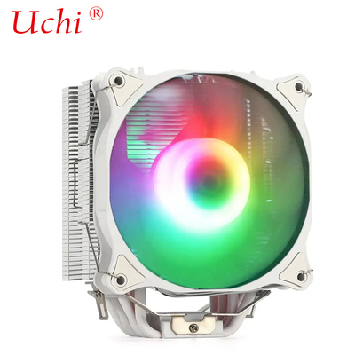 Computer a 6 tubi bianco Cpu raffreddatore doppio ventilatore RGB dissipatore di calore PC Computer