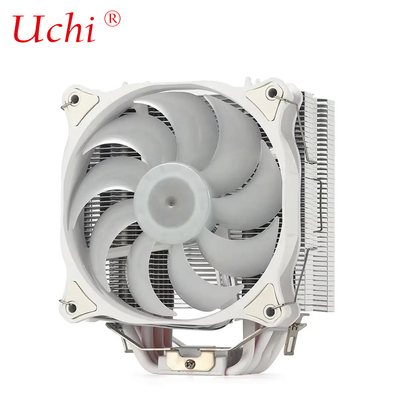 Computer a 6 tubi bianco Cpu raffreddatore doppio ventilatore RGB dissipatore di calore PC Computer