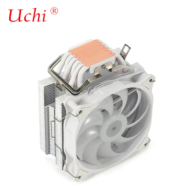Computer a 6 tubi bianco Cpu raffreddatore doppio ventilatore RGB dissipatore di calore PC Computer