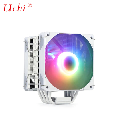 220W Bianco RGB ARGB CPU Cooler Ventilatore con 6 tubo di calore per computer Server Processore Lga1151 1155 1366 1700 2011 AMD FM AM3 AM4 AM5