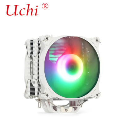 220W Bianco RGB ARGB CPU Cooler Ventilatore con 6 tubo di calore per computer Server Processore Lga1151 1155 1366 1700 2011 AMD FM AM3 AM4 AM5