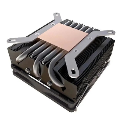 Radiatore per tubo di calore I3 I5 I7 I9 Lga775 1150 1151 1155 1156 1700 1366 2011 AMD AM4 AM5 Universal Horizontal CPU Cooler Fan Nero