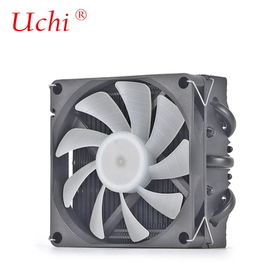 Radiatore per tubo di calore I3 I5 I7 I9 Lga775 1150 1151 1155 1156 1700 1366 2011 AMD AM4 AM5 Universal Horizontal CPU Cooler Fan Nero