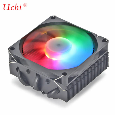 Radiatore per tubo di calore I3 I5 I7 I9 Lga775 1150 1151 1155 1156 1700 1366 2011 AMD AM4 AM5 Universal Horizontal CPU Cooler Fan Nero