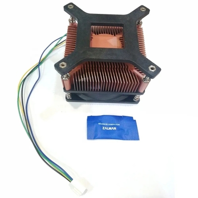 Caldaio rivestito in rame Dissipazione del calore Grease TDP 60W Cpu Cooler Fan Silent Pwm 3 Pins 4 Pins I3 I5 Intel Lga775 1150 1151