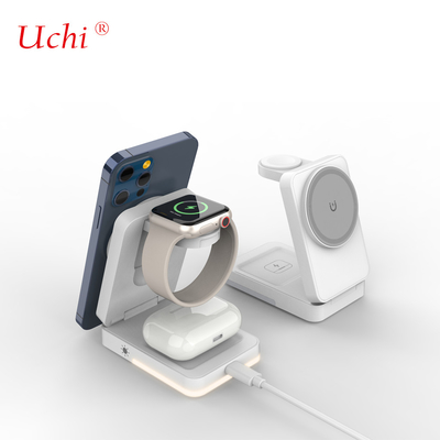 Private Mold G12 Pieghevole Multifunzionale Carica rapida Tre in Uno Caricabatterie Wireless Per Smartphone Orologi Auricolari