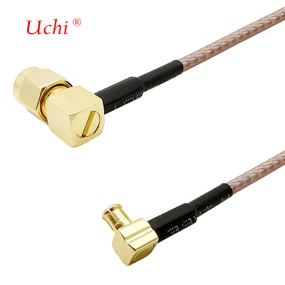 Cable a bassa perdita SMA-maschio a MCX maschio angolo destro 6 pollici 15 cm connettore RF RG316 coassiale antenna pigtail