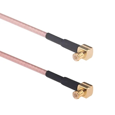 Cavo coassiale IoT 50 Ohm RG316 90 gradi MCX a MCX Assemblaggio del cavo maschio