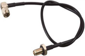 CRC9JW/FK cavo di connessione coassiale ad alta frequenza RG174 CRC9 maschio piegato F femmina 15CM filo RF tutto rame