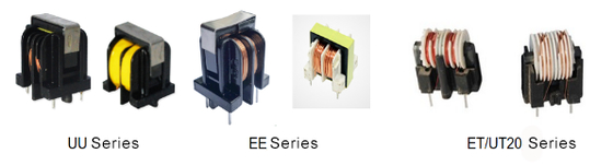 BEE1313 EE13 Trasformatore di distribuzione di potenza verticale secondario allargato 5 2 2PIN per una trasmissione di potenza a 3 fasi