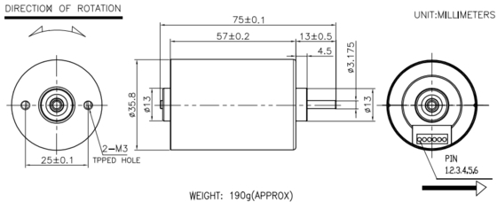 Motori Brushless BLDC 3657 con Riduttore per Apparecchiature Mediche e Industriali