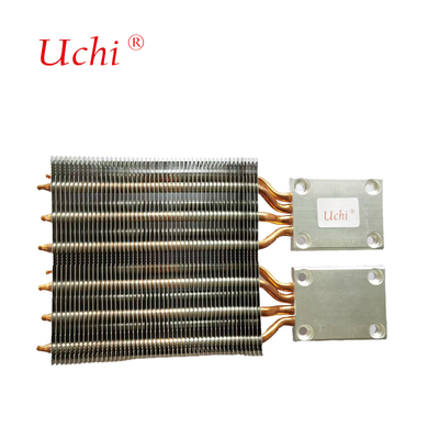 Piccolo tubo di calore in alluminio-rame PC Zipper Fin CPU Cooler per un controllo efficiente della temperatura