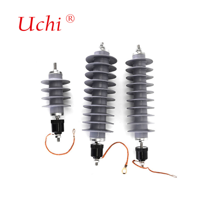 ISO9001 Distribuzione Composite Line MOA 10KA 33KV Zinc Oxide Gapless Arrester