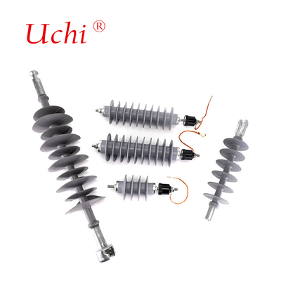 ISO9001 Distribuzione Composite Line MOA 10KA 33KV Zinc Oxide Gapless Arrester