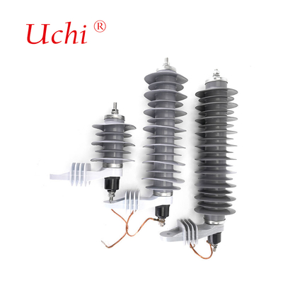 ISO9001 Distribuzione Composite Line MOA 10KA 33KV Zinc Oxide Gapless Arrester