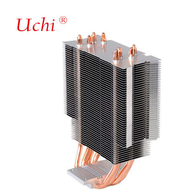 Piastra di raffreddamento ad acqua per computer PC server CPU, radiatore in alluminio, raffreddamento a liquido, tubo di calore in rame, dissipatore di calore