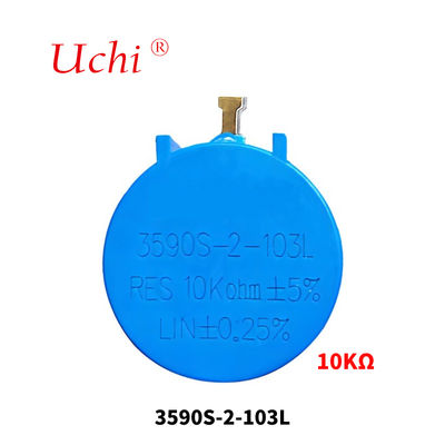 Potenziometro rotativo di precisione multigiro a filo avvolto 3590 10k Ohm 5% 2w