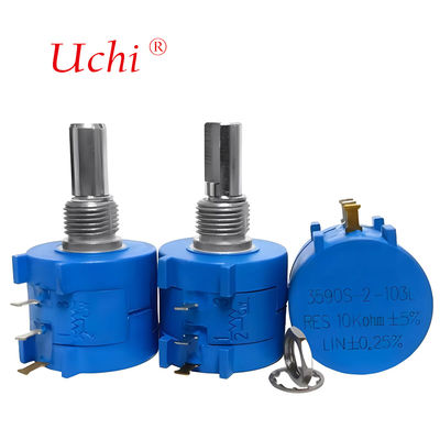 Potenziometro rotativo di precisione multigiro a filo avvolto 3590 10k Ohm 5% 2w