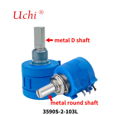 Potenziometro rotativo di precisione multigiro a filo avvolto 3590 10k Ohm 5% 2w