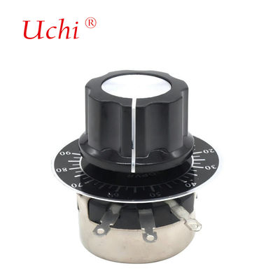 WX110 Potenziometro rotativo di precisione a filo singolo giro con manopola 470 Ω 1K 2K 10K 22K