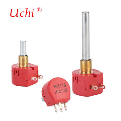 Potenziometro rotativo a filo avvolto WX118 da 5k Ohm, asse da 40mm, potenziometro a filo avvolto a giro singolo