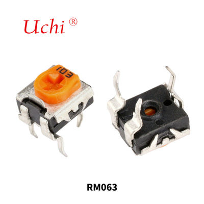 RM063 Potenziometro trimmer a film di carbonio a giro singolo giallo 1m Resistore regolabile