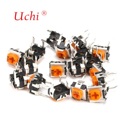 RM063 Potenziometro trimmer a film di carbonio a giro singolo giallo 1m Resistore regolabile