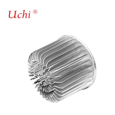 100 mm Casing argento Radial alluminio Cold Forged Sink di calore