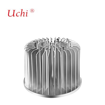 100 mm Casing argento Radial alluminio Cold Forged Sink di calore