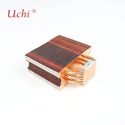 Caldaio per calori di computer a pinna in rame-alluminio composito