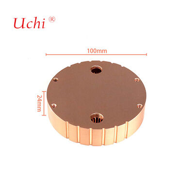 1500W Liquid-Cooled Pure Copper Round LED Lighting Sink di calore