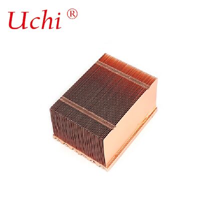 Servitori tubo di calore di rame radiatore buckle pinna di rame dissipatore di calore