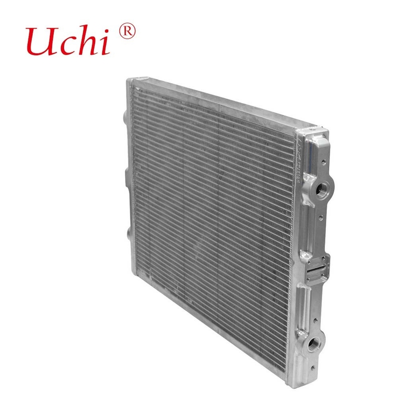 Scambiatore di calore a piastre-alette per acqua Microcanale Compatto Leggero