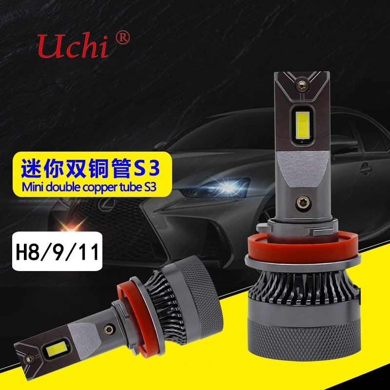 Fari per auto ad alta potenza a doppio tubo in rame mini LED da 55w 9012 con alta luminosità e luce focalizzata