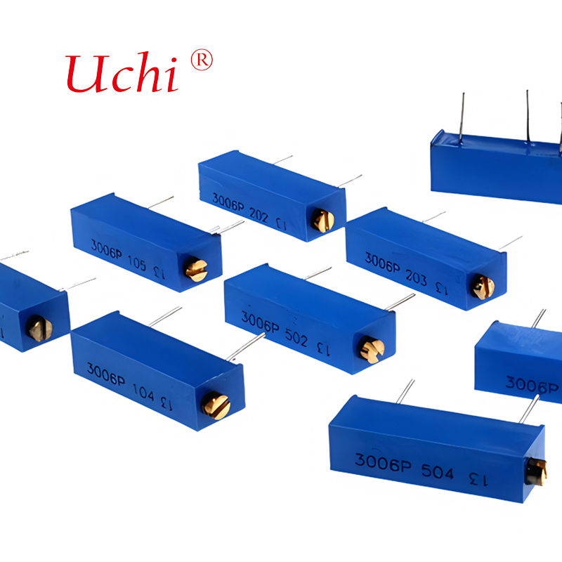 Potenziometro di precisione multigiro in metallo-ceramica 3006P 205, 2m Ohm con manopola, potenziometro regolabile multigiro di precisione