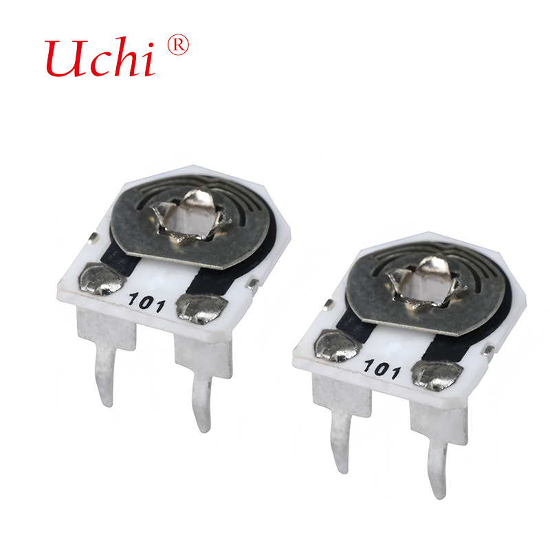 Potenziometro a giro singolo W206 in metallo e vetro smaltato, trimmer potenziometro da 0,25 watt