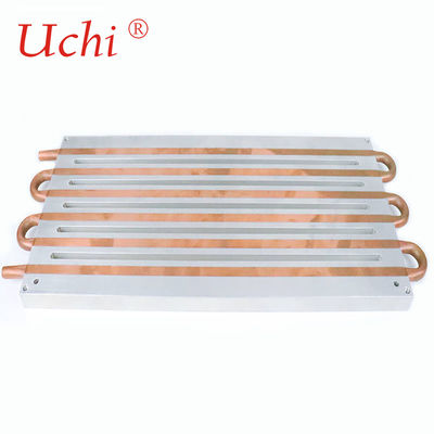 La precisione ha lavorato il dissipatore di calore a macchina freddo raffreddato ad acqua del piatto per l'amplificatore di potenza