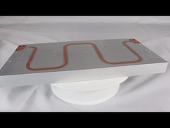 Radiatore a tubo di rame a profilo di alluminio per apparecchiature industriali, radiatore a piastra raffreddata ad acqua ad alta potenza